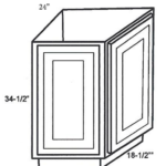 CYOF-AB24 * ANGLE BASE CABINET 24"WX24"DX34.5"H