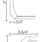 CROWN MOLDING WITH LARGE COVE DETAIL 4"WX96"H