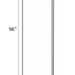 Refrigerator End Panel 24"Wx3/4"Dx96"H Banded Edge