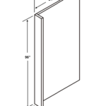 Refrigerator End Panel 24"Wx3/4"Dx96"H with 3" return