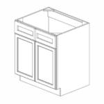 Vanity Sink Base 36"Wx21"Dx34.5"H 2 Door