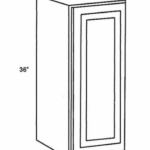 Wall Cabinet 18"Wx12"Dx36"H - 1 Door
