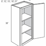 Wall Cabinet 21"Wx12"Dx36"H - 1 Door