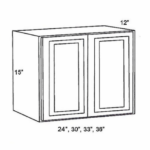 Wall Cabinet 24"Wx12"D'x15"H