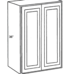 Wall Cabinet 24"Wx12"Dx36"H - 2 Door
