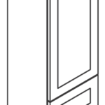 Wall 2 Drawer Cabinet 18"Wx12"Dx54"H