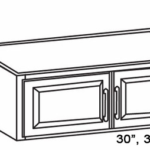 24" Deep Wall Cabinet 30"Wx24"D'x24"H 2 Door
