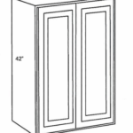 Wall Cabinet 30"Wx12"Dx42"H - 2 Door