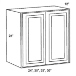 Wall Cabinet 36"Wx12"D'x24"H 2 Door