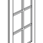 Wall Diagonal Corner Cabinet 24"Wx12"Dx36"H