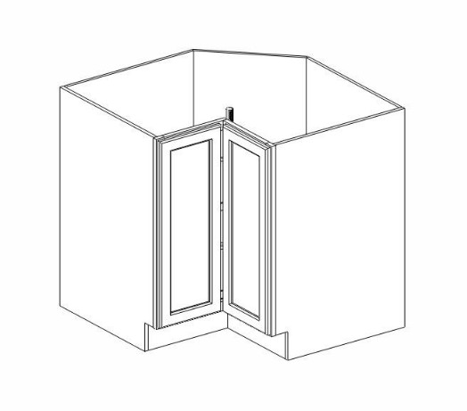 ls3612s BASE LAZY SUSAN 36WX24DX34.5H FIXED EZ REACH SHELF - Image 1