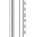(AW-GW-TW-PW)  Decorative Wall Filler. Fluted with beveled square - 3"Wx3/4"Dx36"H
