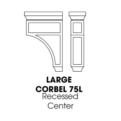 3805f25e-e996-4964-8455-9b909730873f_AW-CORBEL75L__28718.1741822033 (AW-GW-TW-PW) Large Corbel Recessed Center 3.5"Wx8"Dx12.5"H - Image 1