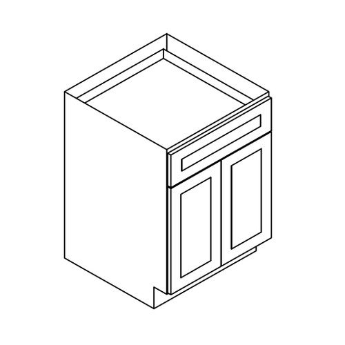 3a2e0dac-e73a-4787-b4de-f52b21bdd469_PW-B24B__03428.1741819819 Base - 24"Wx24"Dx34.5"H * 2 Doors, 1 Drawer - Image 1