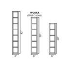 Wall Cube 6"Wx12"Dx36"H