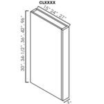 Column Wall. 3"Wx15"Dx36"H