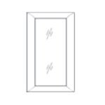 Glass Door for WDC2442 Wall Diagonal Corner Cabinet