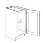 18"W  Full Height Door Base- 18"Wx24"Dx34.5"H * 1 Door