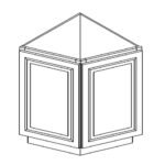 Angle Base Cabinet 24"Wx24"Dx34.5"H
