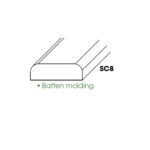 Batten Molding 1/4"x3/4"x96"