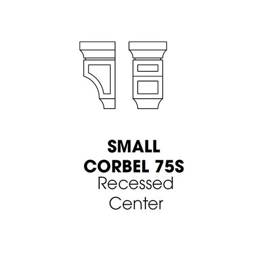 2c7b7ad7-a4bf-4197-9e1e-4335a082d60d_AG-CORBEL75S__67356.1704554488 Small Corbel Recessed Center 3.75"Wx3.5Dx6.6"H - Image 1