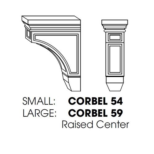 3b59b19c-9c38-4a8f-915d-26fa8a81abcb_AZ-CORBEL59__29732.1741823041 Large Corbel, Raised Center 3"Wx6"Dx9"H - Image 1