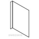 Dishwasher Panel with 3" return 24"Wx1/2"Dx34.5H