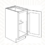 18"W  Full Height Door Base- 18"Wx24"Dx34.5"H * 1 Door
