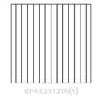Beaded Panel Finished one side 48"Wx34.5"Hx1/4"