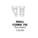 Small Corbel Recessed Center 3.75"Wx3.5Dx6.6"H