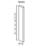 Wall Filler 3"Wx3/4"Dx36"H
