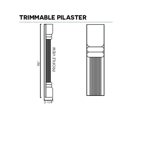 9732d9fc-08a7-4ddf-b18f-1351e5f2f50e_SL-CFC96__42853.1704556031 Trimmable Pilaster 3"Wx2-1/3"Dx96"H - Image 1