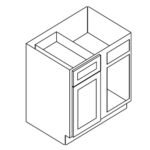 Base Blind Corner * 42"Wx24"Dx34.5"H * Min Pull From: 45"W to 48"W