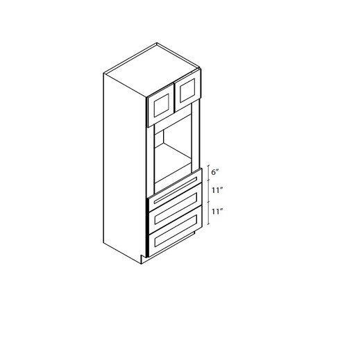 a02197d3-363b-42c0-85dd-8ec1cd761809_TW-OC3390B__82822.1704556411 Oven cabinet 33"Wx24"Dx90"H 2 Doors, 3 Drawers - Image 1