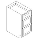 Drawer Base 18"Wx24"Dx34.5"H 3 Drawers