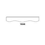 Sculptured Valance - 48"Wx5-1/2"Hx.75"D