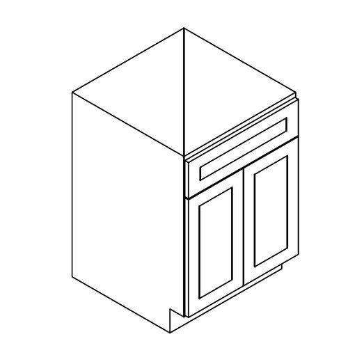 e2fc0b7d-aab7-433c-805c-a3138eb68828_AN-SB27B__82519.1704554731 Sink Base 27"Wx24"Dx34.5"H - 2 Doors 1 Header - Image 1