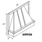Wood Hood 36"W